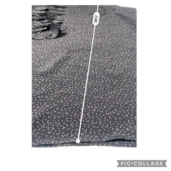 Halogen Women's Silk Gray Tank Top Polka Dot Ruffle Size Large - Picture 5 of 7